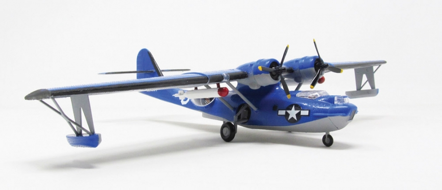 US Navy PBY-5A Catalina Seaplane 1/104 Scale Plastic Model Kit by Atlantis - Click Image to Close