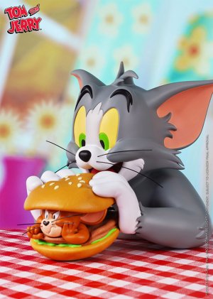 Tom and Jerry 9" Burger Bust Statue