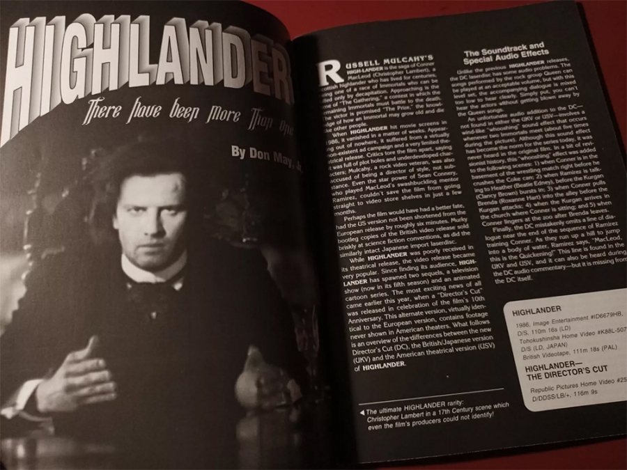 Video Watchdog #37 Special Highlander Issue plus James Bond - Click Image to Close