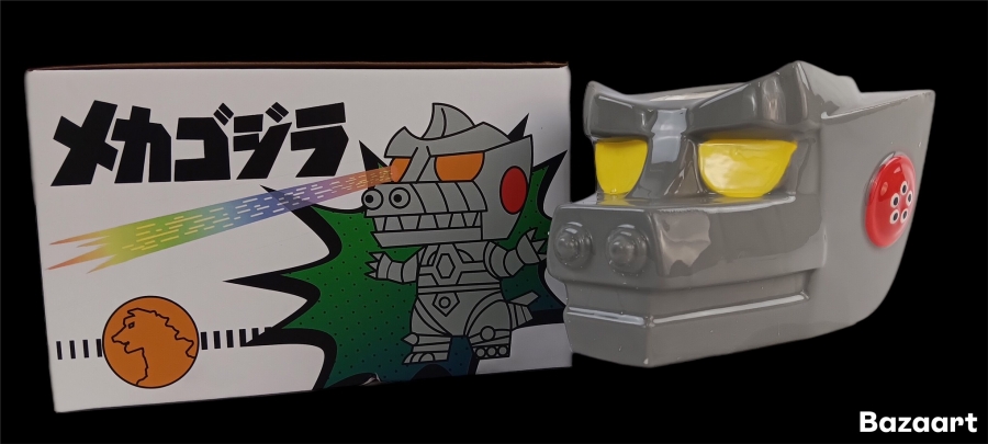 Godzilla Mechagodzilla Ceramic Molded Coffee Mug - Click Image to Close