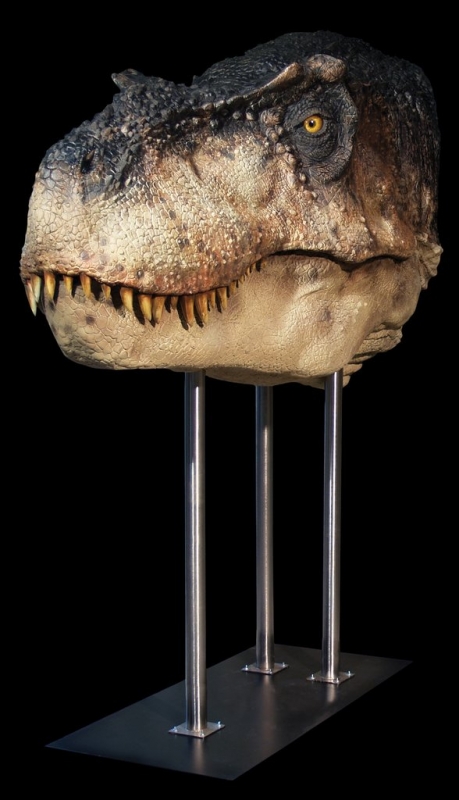 T-REX (open jaw) - Life-size Collectible Statue - Click Image to Close