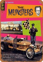 Munsters Drag-U-La Comic 1966 Metal Sign 9" x 12"