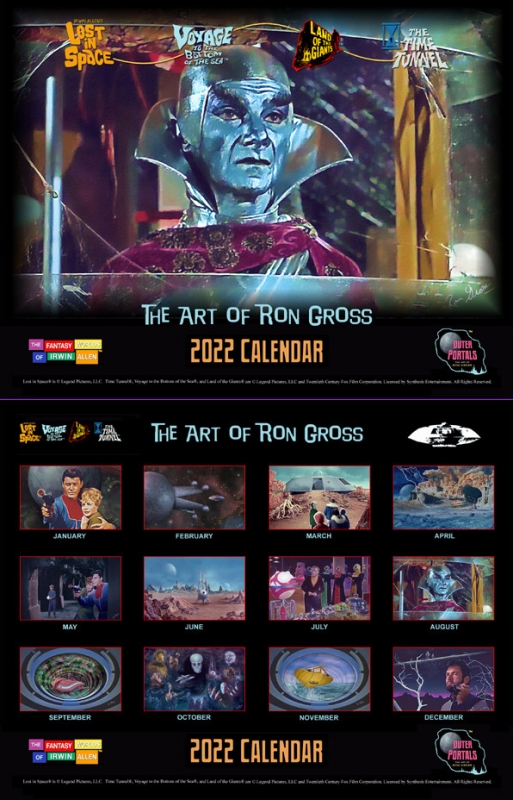 Irwin Allen 2022 Calendar by Ron Gross Lost In Space - Click Image to Close