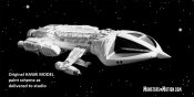 Space 1999 Hawk MK IX Spaceship Wargames Special Edition (White) Version Diecast Warship