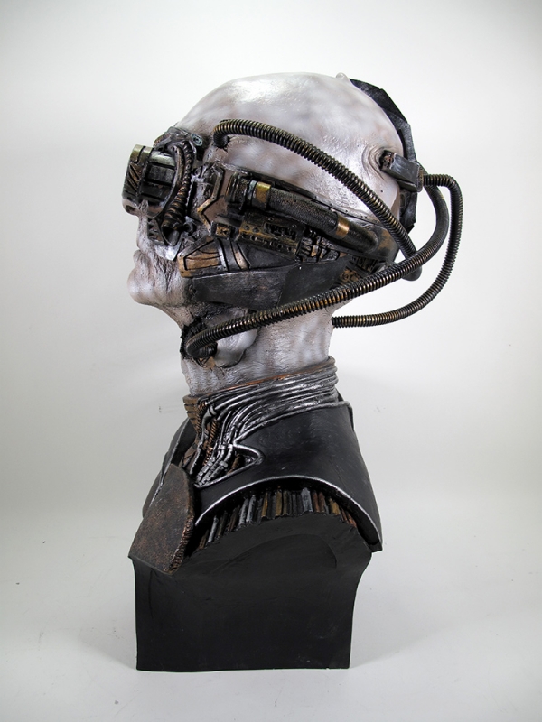 Star Trek Michael Westmore's Aliens of Star Trek Signature Series Life Size Borg Head Bust - Click Image to Close