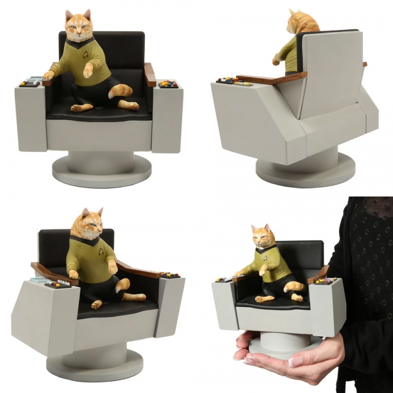 Star Trek Cats James T. Kirk Cat Limited Edition Statue - Click Image to Close