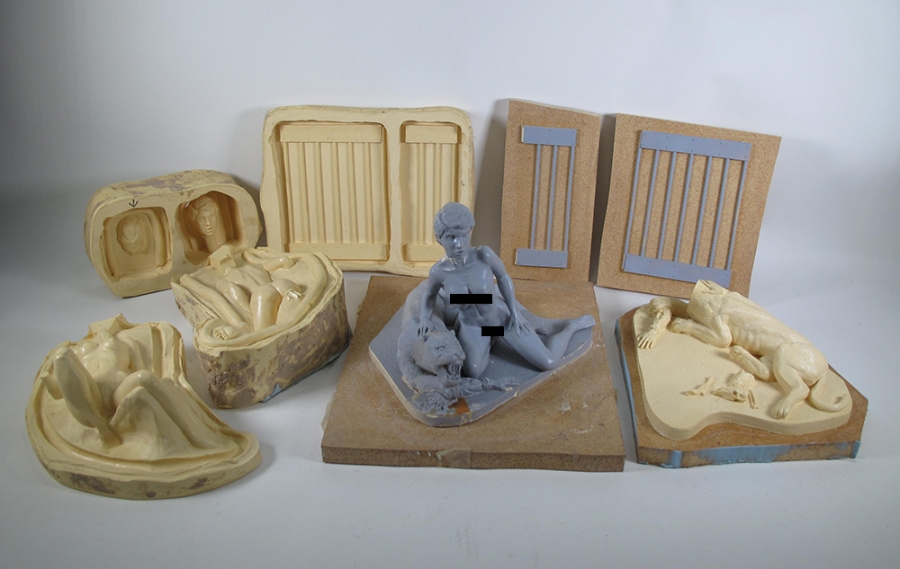 Cat People 1982 Model Kit Master and Positive Molds - Click Image to Close