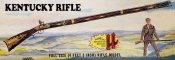 Kentucky Long Rifle Historic Firearms Frontiersman Full Size Replica Pyro Model Kit Re-Issue by Atlantis