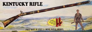 Kentucky Long Rifle Historic Firearms Frontiersman Full Size Replica Pyro Model Kit Re-Issue by Atlantis