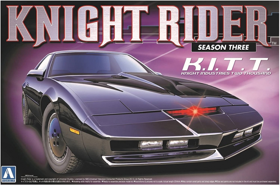 Knight Rider 1982 Season 3 Knight 2000 K.I.T.T. 1/24 Scale Model Kit by Aoshima - Click Image to Close