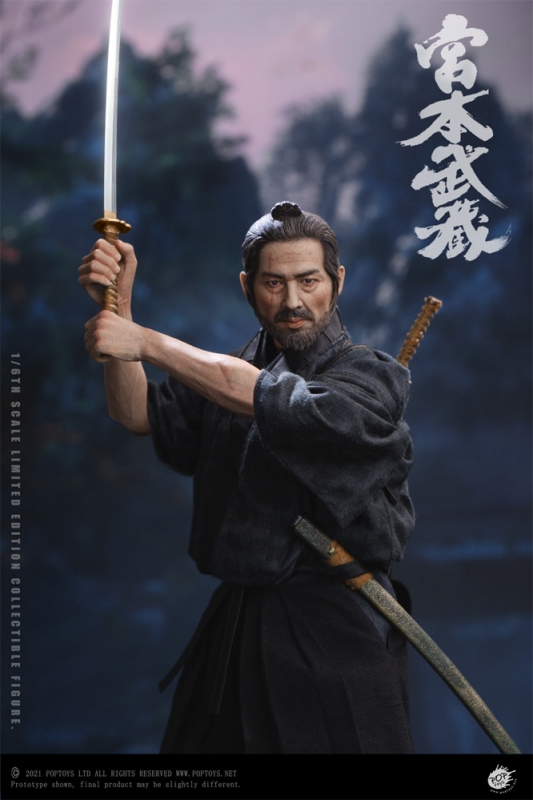 Samurai Miyamoto Musashi 1/6 Scale Figure by POP Toys Hiroyuki Sanada - Click Image to Close