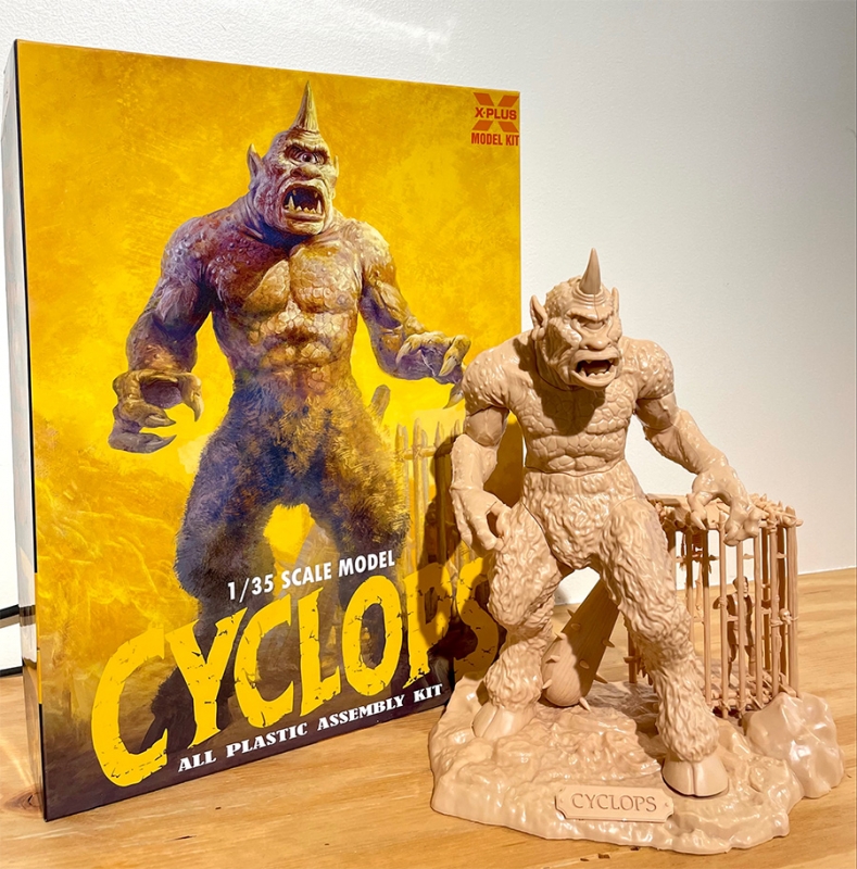 7th Voyage of Sinbad Ray Harryhausen 100th Anniversary Cyclops 1/35 Scale Model Kit - Click Image to Close