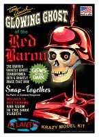 Ghost Of The Red Baron RED CHROME GLOW EDITION Tom Daniels Monogram Model Kit Re-issue by Atlantis