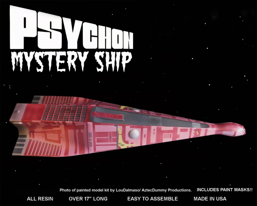 Psychon Mystery Ship 17 Inch Long Model Kit - Click Image to Close