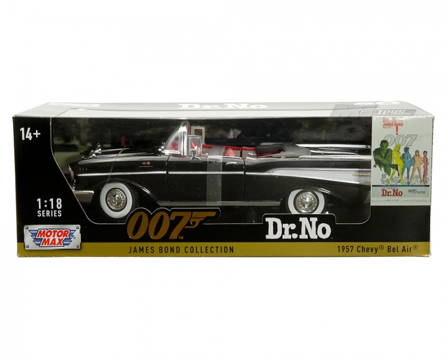 James Bond Dr No 1957 Chevrolet Bel Air 1/18 Diecast Car - Click Image to Close