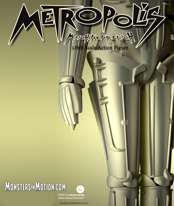 Metropolis Maria Maschinenmensch Robot 1/6 Scale Metal Alloy Figure - Click Image to Close