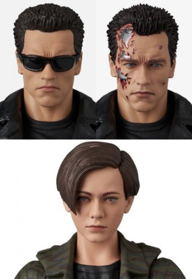 Terminator 2: Judgement Day T-800 and John Connor MAFEX