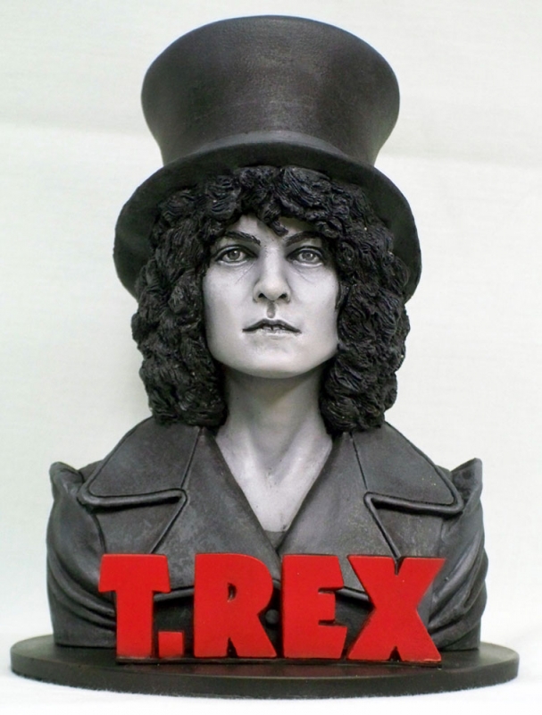 T. Rex The Slider Marc Bolan Bust Resin Model Kit - Click Image to Close