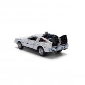 Back to the Future Delorean Time Machine 40th Anniversary 1:32 Scale Die-Cast Metal Vehicle with Doc Brown's Van