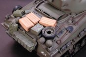 Sherman M4 105MM Howitzer Tank 1/16 Scale RC Model Kit by Tamiya Japan
