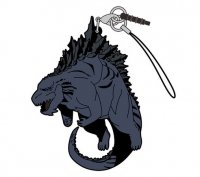 Godzilla 2017 Monster Planet Pinched Phone Strap Planet of the Monsters