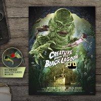 Creature from the Black Lagoon (3D Variant) Movie Poster Limited To 150 Pieces