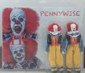 It 1990 Pennywise the Clown 2 Pack 8" Retro Figures