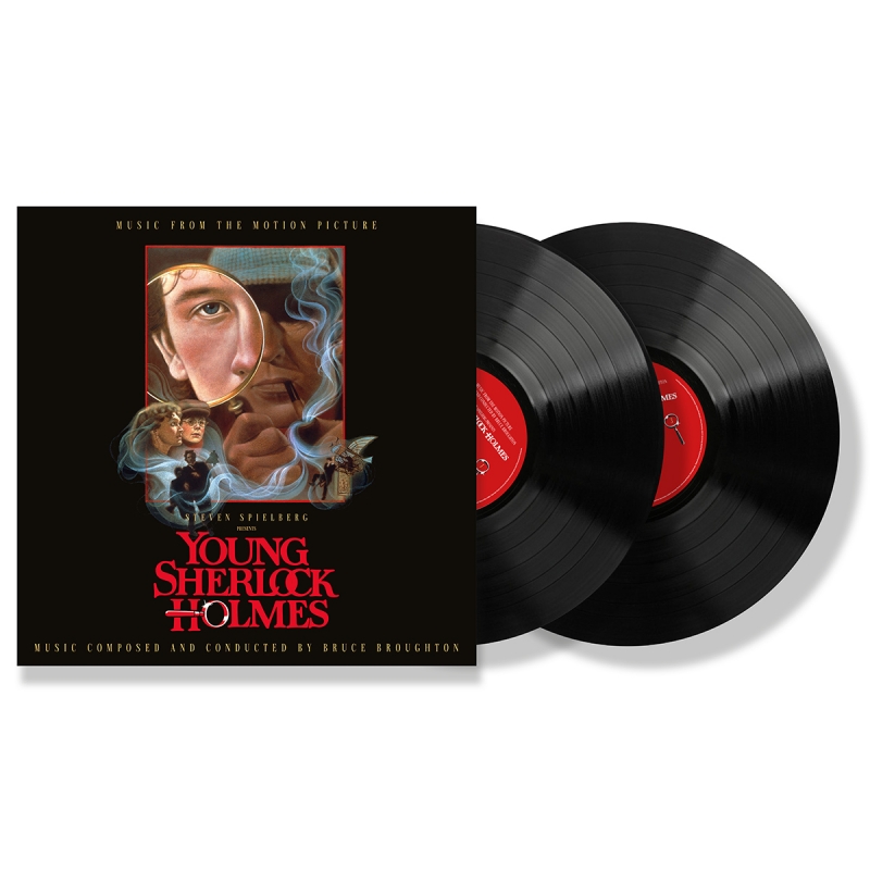 Young Sherlock Holmes 2 LP Vinyl Soundtrack Bruce Broughton - Click Image to Close