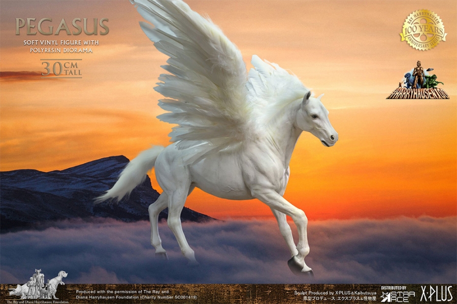 Clash of the Titans Pegasus Horse DELUXE 1/6 Scale Statue by X-Plus/Star Ace Ray Harryhausen 100th - Click Image to Close