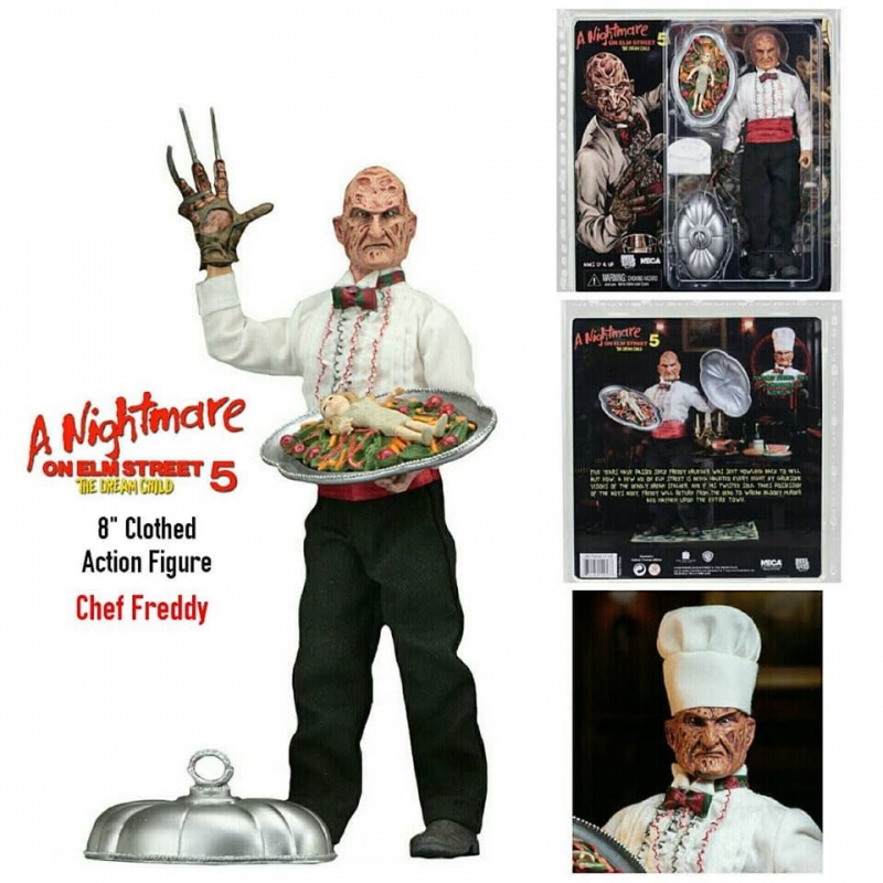 Nightmare on Elm Street 8" Clothed Figure Part 5 Chef Freddy - Click Image to Close