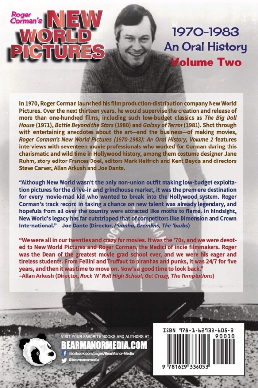 Roger Corman's New World Pictures 1970-1983: On Oral History Volume 2 Softcover Book - Click Image to Close