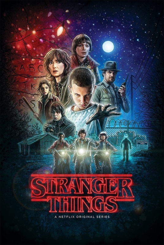 Stranger Things Season One Poster #2 24" X 36" Cast - Click Image to Close