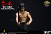 Bruce Lee Kali Sticks Fight Deluxe 1/6 Scale Statue with Base and Backdrop