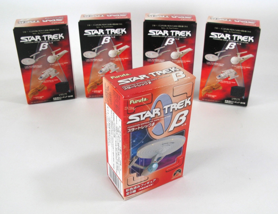 Star Trek Furuta Series B Japanese Gashapon Set of 5 Ships - Click Image to Close