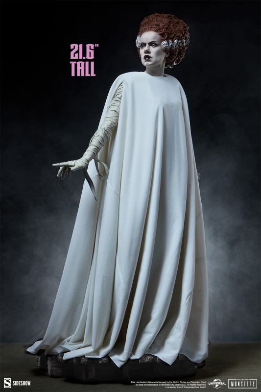 Bride of Frankenstein Premium Format Figure 21.5" Tall Cloth Clothing LIMITED EDITION Elsa Lanchester - Click Image to Close