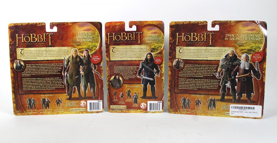 Hobbit Lot of 3 Packs of 3.75 Inch Figures by Bridge - Click Image to Close