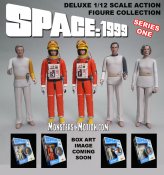 Space 1999 6 Inch Action Figures Set of 5 Koenig, Russell, Carter in Season 1 Uniform and Koenig and Carter in Spacesuit