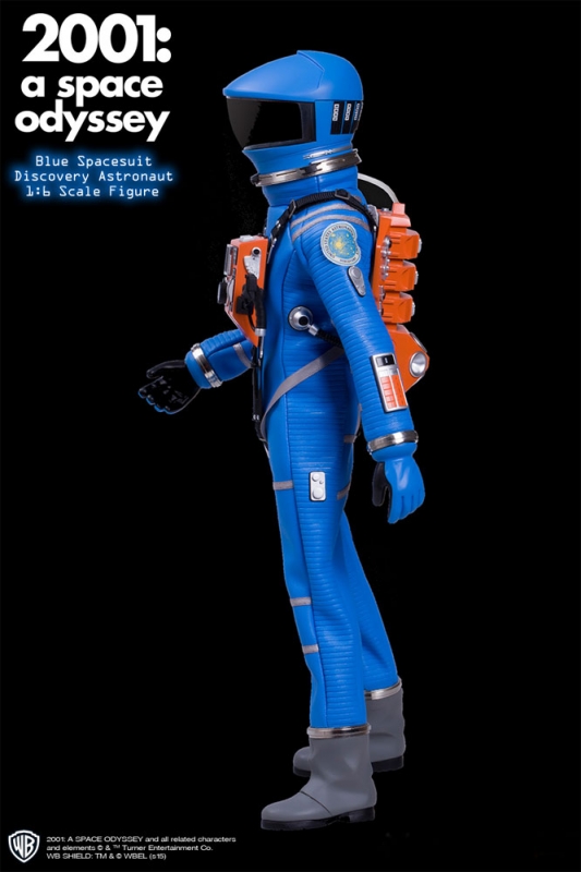 2001: A Space Odyssey Blue Discovery Astronaut 1/6 Scale 12" Figure Spacesuit - Click Image to Close