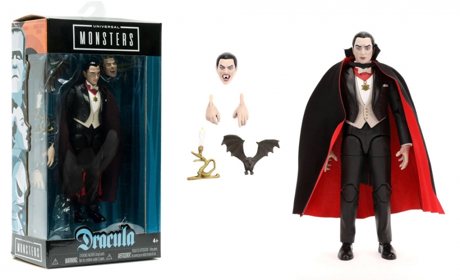 Dracula 6-Inch Scale Action Figure Universal Monsters Bela Lugosi - Click Image to Close