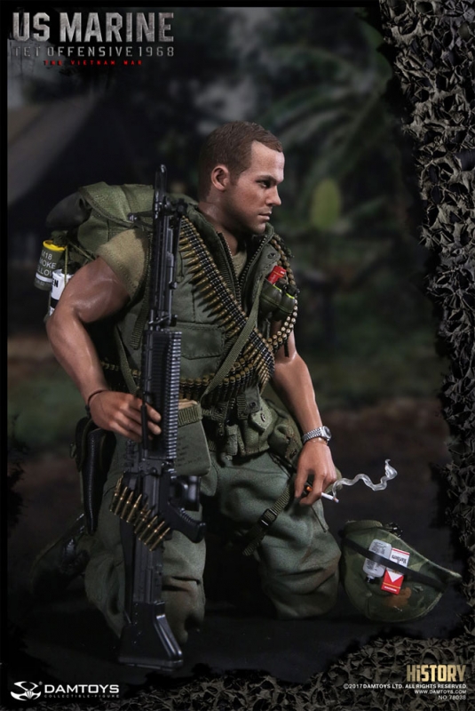 US Marine Vietnam War Tet Offensive 1968 Soldier 1/6 Scale Figure by Damtoys - Click Image to Close
