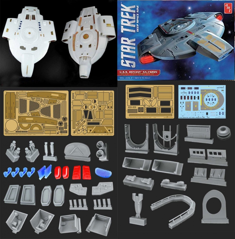 Star Trek Deep Space Nine U.S.S. Defiant 1/420 Scale Photoetch and Resin Detail Set "Fruit Pack" by Green Strawberry - Click Image to Close