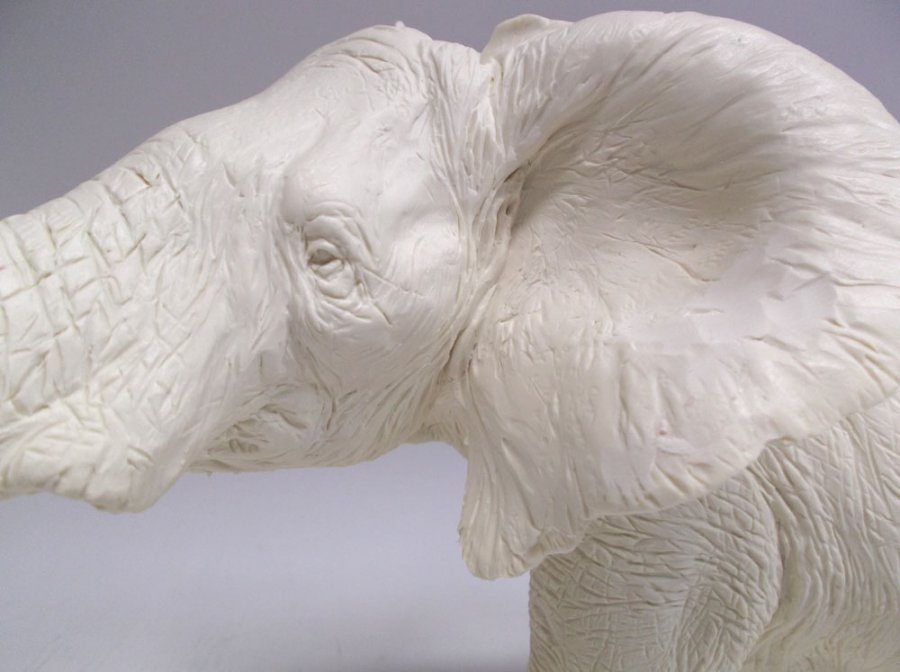 African Elephant 1/20 Scale Resin Model Kit - Click Image to Close