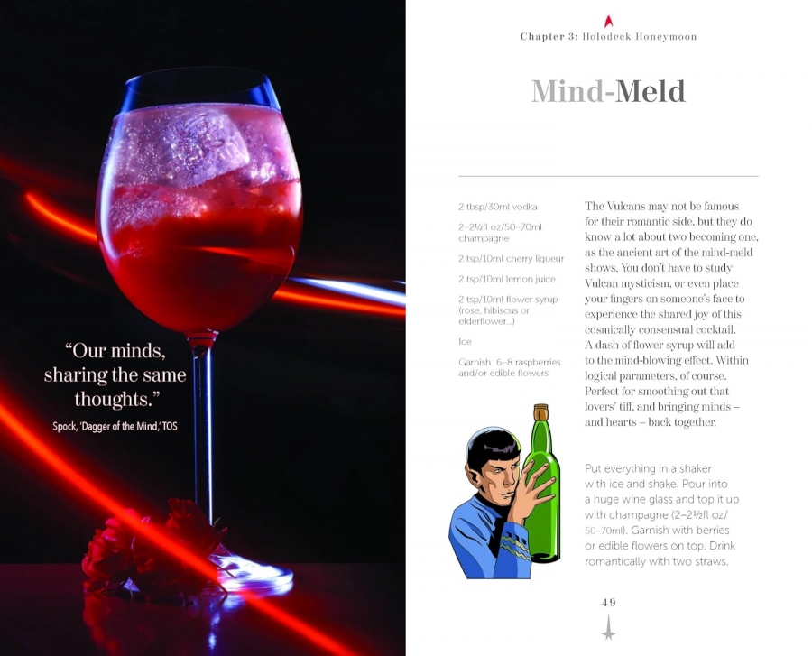 Star Trek Cocktails: A Stellar Compendium Hardcover Book - Click Image to Close