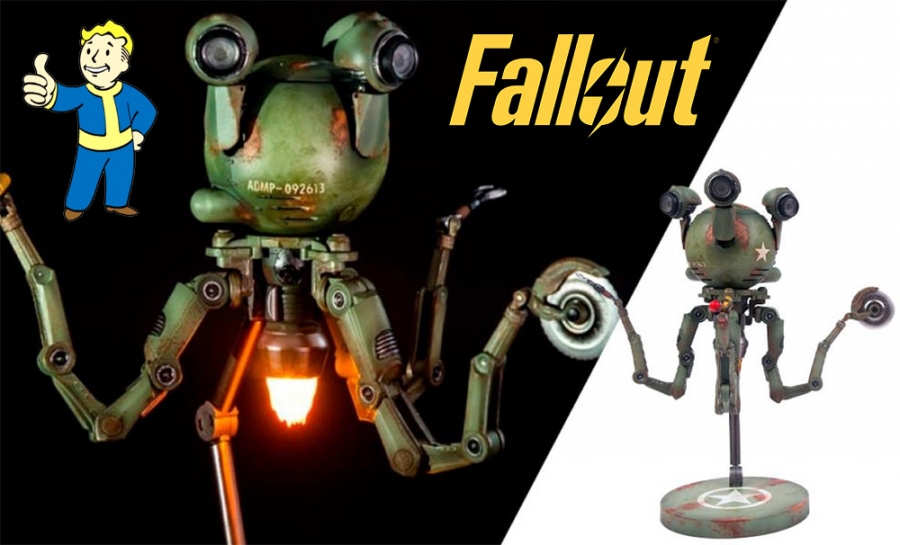 Fallout Mr. Gutsy Deluxe Articulated 12" Action Figure with Sound and Lights - Click Image to Close