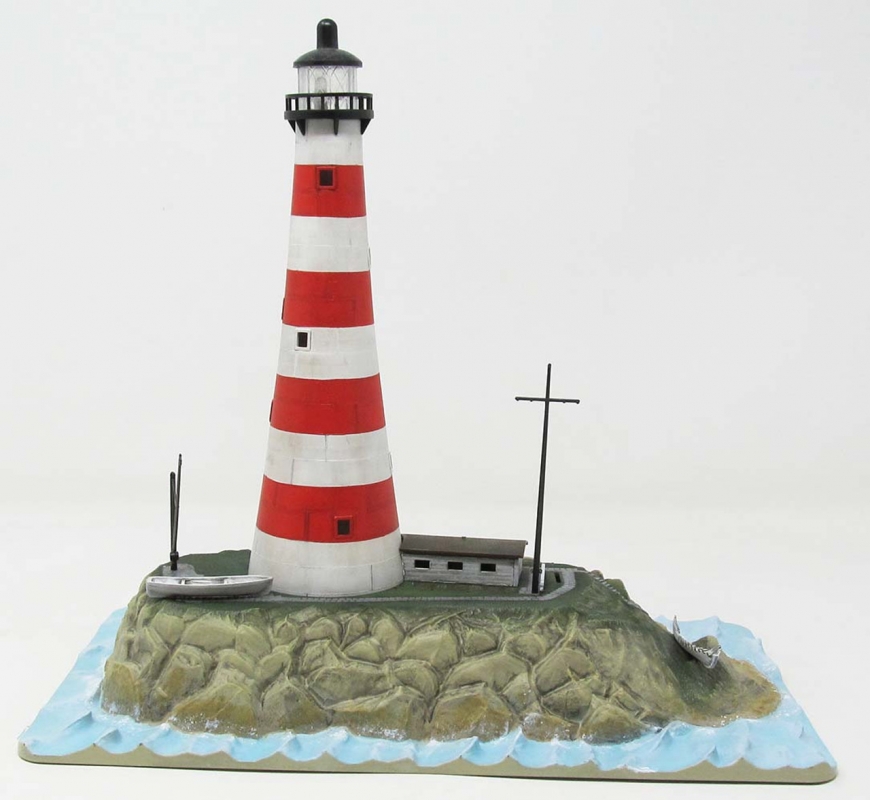 Lighthouse with Lights 1/160 Scale Model Kit Lindberg Re-Issue by Atlantis - Click Image to Close