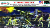 US Army WWII 8" Howitzer Gun 1/48 Scale Plastic Model Kit by Atlantis