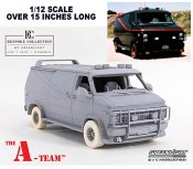 A-Team 1983 TV Series GMC Vandura Bespoke Collection 1/12 Scale Resin Replica - FREE US SHIPPING