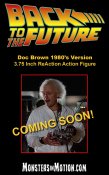 Back to the Future Doc Brown 1980's 3.75" ReAction Action Figure