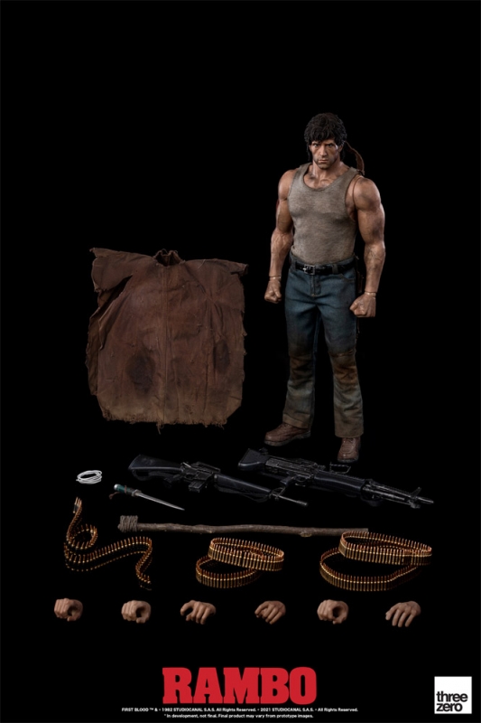 Rambo Sylvester Stallone 1/6 Scale Figure by ThreeZero - Click Image to Close