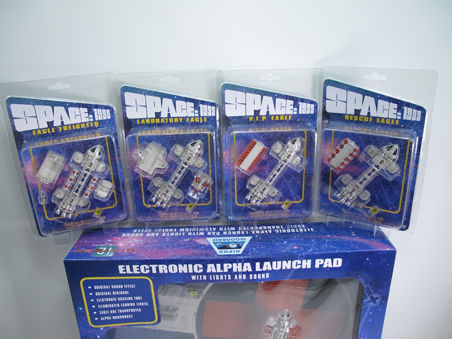 Space: 1999 Complete 5.5 Inch Eagle Collection with Electronic Eagle Launchpad by Sixteen 12 - Click Image to Close